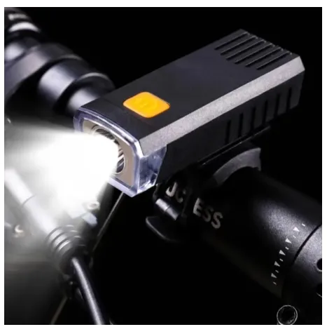 VASTFIRE USB Rechargeable Bike Headlight & Taillight Set - LED, Water Resistant, 4 Modes