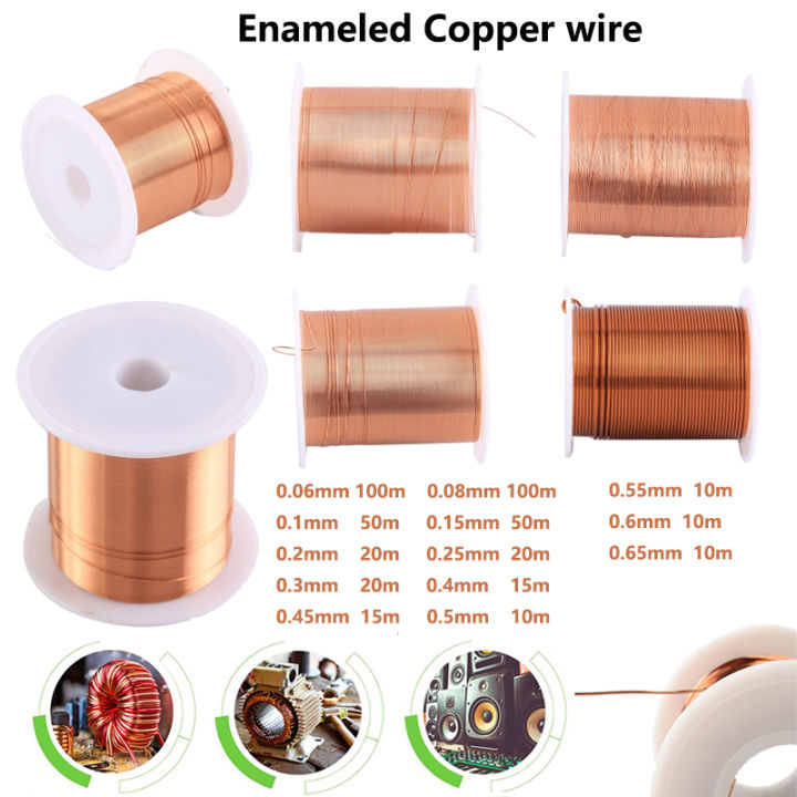 0.04mm-1.3mm Copper Lacquer Wire Cable Copper Wire Magnet Wire Enameled ...