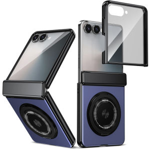 For Samsung Galaxy Z Flip 8 5G Case 360 Rotating Holder c Ring Case For ZFlip 8 Screen Film Hinge Protection Cover