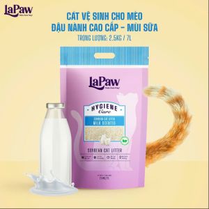 cát vệ sinh gỗ đậu nành tofu LAPAW 7L/2.5KG dành cho mèo yêu - T3 PETS SHOP