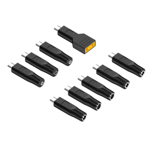 9pcs Loại C Nam để pd100w nữ Nguồn máy tính xách tay Bộ chuyển đổi 9 Adapter cho sạc mạnh mẽ và khả năng tương thích