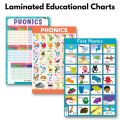 Laminated Phonics Charts for Kids and Learners, Educational Charts. 