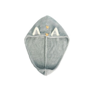 KONCO Hair Drying Hat Quick-dry Hair Towel Cap hair dryer Hat Bath Hat Microfiber Solid Towel Cap Super Absorption Turban Hair Dry Cap  for women and children