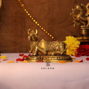 Celson By Sonamm Singh ( SG Seller ) Sacred Brass Nandi Statue
