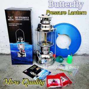Lampu Gasoline Kerosene Lantern Butterfly Vintage Deco Lamp Antique Hiasan Antik Klasik Decoration Traditional