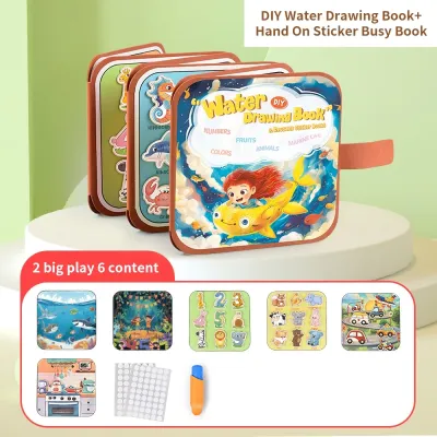 Bộ đồ chơi sách giáo dục sớm Montessori xé giấy dá cho bé sách có thể tái sử dụng được chất liệu an toàn cho bé giúp bé phát triển trí tuệ