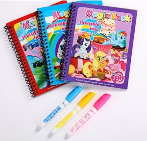 Magic Book Invisible Ink / BUKU GAMBAR / BUKU MEWARNAI / MAGIC WATER COLORING BOOK / Buku Edukasi COD