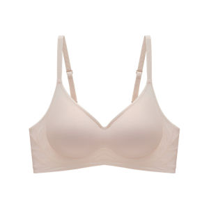 Maniyun Soft Support Seamless Bra Summer Thin Silk Non-wired Push Up Bra Comfort Lingerie