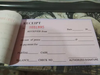 Acknowledged Receipt Official carbonized quality paper