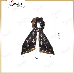 Ikat Rambut Scrunchie Scarf Motif Batik Kunciran Wanita Dewasa Motif Unik Aksesoris Pita Rambut Aesthetic Hair Tie