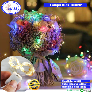 Lampu Hias Tumblr Led Kawat Light Dekorasi Hiasan Pot Gift Tumbler DIY