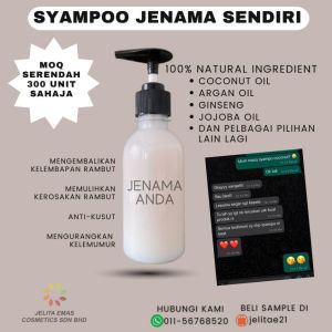 Jelita Emas - Khas Untuk Founder Shampoo Wangi Melembutkan Rambut Membersih Kulit Kepala Sesuai Semua Jenis Rambut