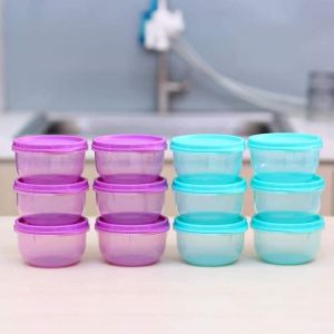 Tupperware Mini Stackable Food Storage Containers 250ml - Eco-Friendly Versatile Kitchen Organizer