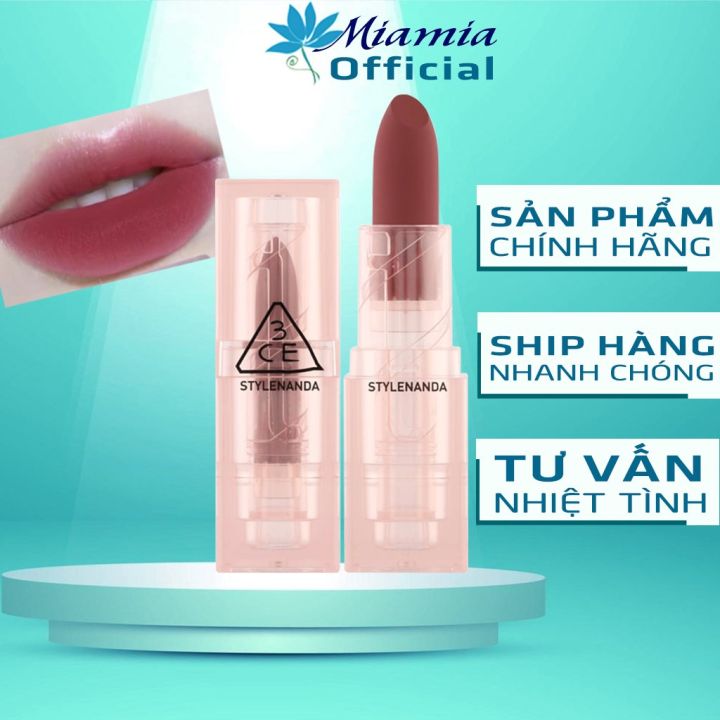 Son Môi 3CE Thỏi Soft Matte Lipstick Chill Move Màu Hồng Đất Nữ Tính ...