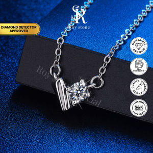 RoyStone - Kalung Wanita Moissanite Sertifikat GRA Original Lapis Emas - Lovita Necklace