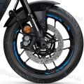 For YAMAHA XSR155 MT125 Exciter150 FZ25 YZF R3 R6 FZ6 FZ8 MT03 mt07 mtT09 Reflective Wheel Sticker Hub Decal17 Rim Stripe Tape Motorcycle  Accessories Waterproof. 