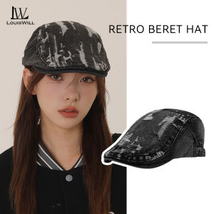 LouisWill Women Beret Hat Retro Style Hat Artistic Beret Cap Vintage Beret Hat Fashion Retro British Style Golf Flat Cap Casual Hat Beret for Men Women