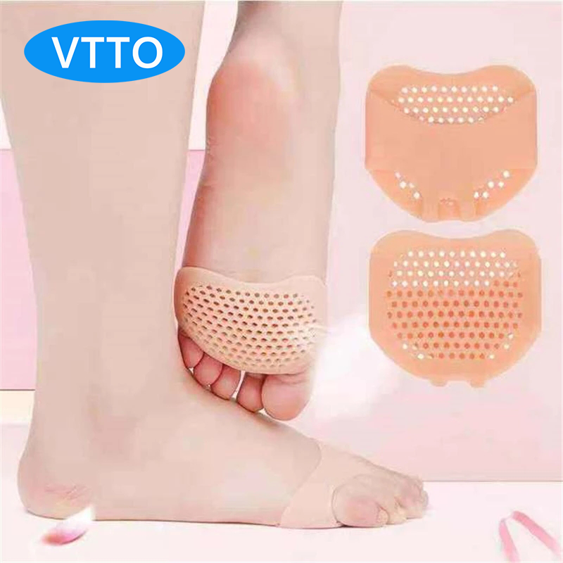 VTTO 1Pair Silicone Foot Pain Relief Pads Forefoot Pad