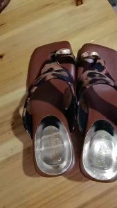 [Free Shipping] Retro Toe-Loop Flip-Flops For Women Summer Outdoor Wear 2026 New Model Square Toe Chunky Heel Unique High-Heel Sandals