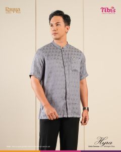 SARIMBIT RAYYA NIBRAS 2025 HYRA MIDNIGHT BLUE TERBARU GAMIS & KOKO KELUARGA KEKINIAN LEBARAN TERMURAH