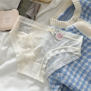 Angsa Kecil Celana Dalam Wanita Lace Seksi Antibakteri Cotton Selangkangan Bernapas Tipis