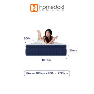 Homedoki LITE30CM Series / Kasur Pegas Springbed Tebal 30cm / Kasur Lantai / Empuk Matras Anti Lembab