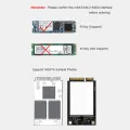 Dual Interface SSD Adapter for 2230/2242/2260/2280 M.2 NGFF SATA SSD. 