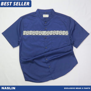 Baju Koko Pria Dewasa Lengan Pendek Kemeja Koko Size S - 3XL