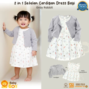 Setelan Cardigan Bayi + Dress Bayi Pakaian Bayi Perempuan SBJ-CR3 Rok Bayi Perempuan Baju Bayi Balita Cewek Baju Pesta Bayi Jaket Outer Bayi Baju Dress Gaun Bayi Perlengkapan Bayi Perempuan Bayi Cewek Pakaian Bayi Balita Perempuan