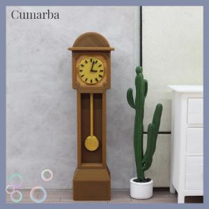 [Cumarba] บ้านตุ๊กตามินิแบบตั้งพื้นนาฬิกาขนาดเล็กย้อนยุคนาฬิกาชั้นไม้นาฬิกาปู่นาฬิกาตุ๊กตาเฟอร์นิเจอร์โมเดล