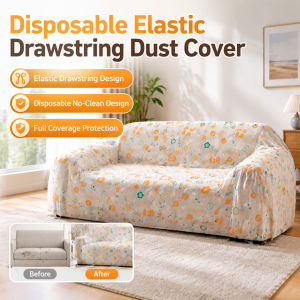 Printed Disposable Sofa Dust Cover – Full-Coverage Elastic-Hem Furniture Dust Protector