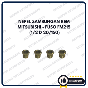 MITSUBISHI - FM | Baut nepple rem 1/2 Drat 20/150 Mitsubishi FUSO FM215 Neple baut rem 1/2 D 20/150 M-Fuso FM215 Baud nepel ukuran 1/2 D 20/150 mobil Fuso FM215 Neple baud rem 1/2 D 20/150 M-Fuso FM215