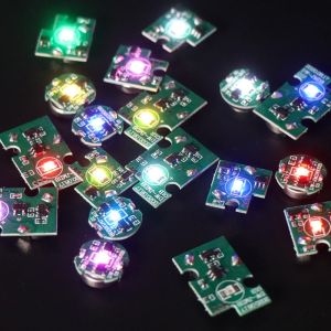 MINIFELE 262 2pcs 1.31.30.5cm LED light ron Switch 10 Colors Figure Plus Light  DIY Modeling Animation Light
