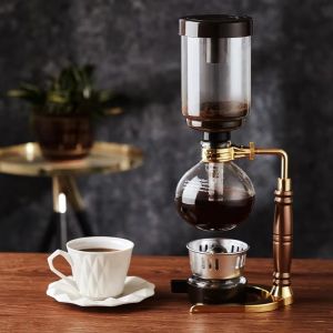 Siphon Coffee Maker Glass Type Coffee Machine Filte Vacuum Coffeemaker High Quality Household Pot