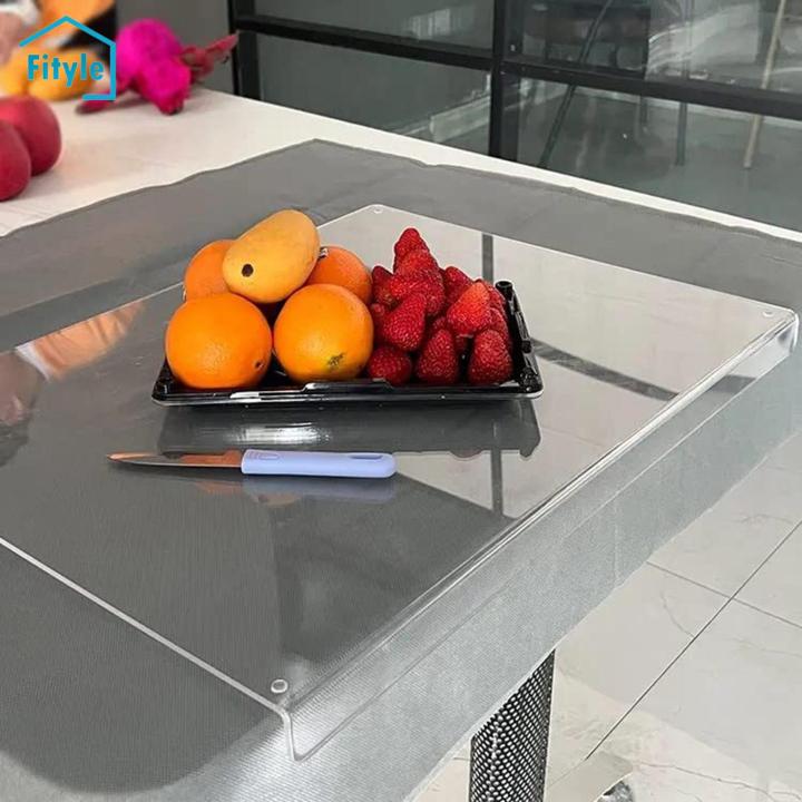 Fityle Countertop Protector Transparent Cutting Board Vegetable