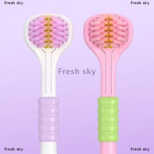 [COD] Fresh sky Household 3-Sided Toothbrush With Soft Bristles Comfortable Easy To Use Deep Cleaning Toothbrush For Adults Kids Boys Girls
