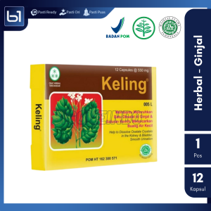 KELING Borobudur Herbal Kapsul Keling Jamu Lancarkan Buang Air Kecil Luruhkan Batu Ginjal