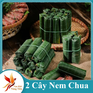 40 Cây Nem Chua Thanh Hoá Bọc Lá Đinh Lăng Nem Thơm Mới Chín Đều Ăn Ngon Mê Liền- VỰA KHÔ NÀNG TIÊN