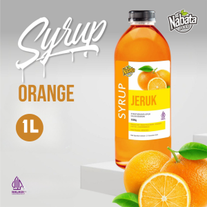 Sirup Rasa Jeruk Nabata Food 1 Liter | Orange Syrup 1000 ml Nabata Food
