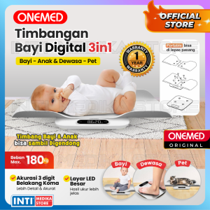 ONEMED - Timbangan Badan Digital 3in1 Bayi Anak & Dewasa | Electronic Baby Scale 725
