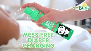 Tiny Buds Fresh Change Micellar Water Diaper Changing Spray (120ml) | Formerly known as Quick & Easy Natural Diaper Changing Spray