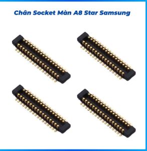 Chân socket màn hình trên main A8 Star samsung