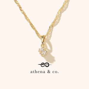 Athena & Co. 18k Gold Plated Simone Pendant Necklace