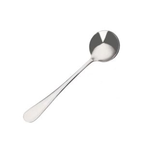 Stainless Steel Round Spoon Fruit Dessert Soup Small Round Spoon Cupping Spoon Korean Style Tableware