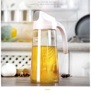 Botol Minyak Kecap Cuka Saos Dengan Kaca Tebal Tutup Otomatis 630 ml