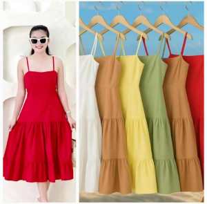 DD.Elegant Plus Size Knee-Length A-Line Dress with Sweetheart Neckline and Lace Detail