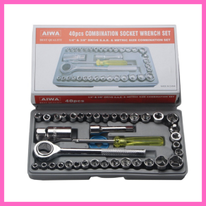 Bộ dụng cụ mở bu lông ốc vít bộ dụng cụ sửa chữa ô tô xe máy bộ dụng cụ đa năng 46 chi tiết- Hàng Nhập Khẩu