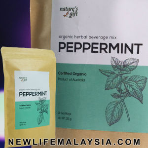 25 bags Herbal Tea Peppermint Organic Australia Natural Clean Pure Reduce Bloating Digestion NewLife