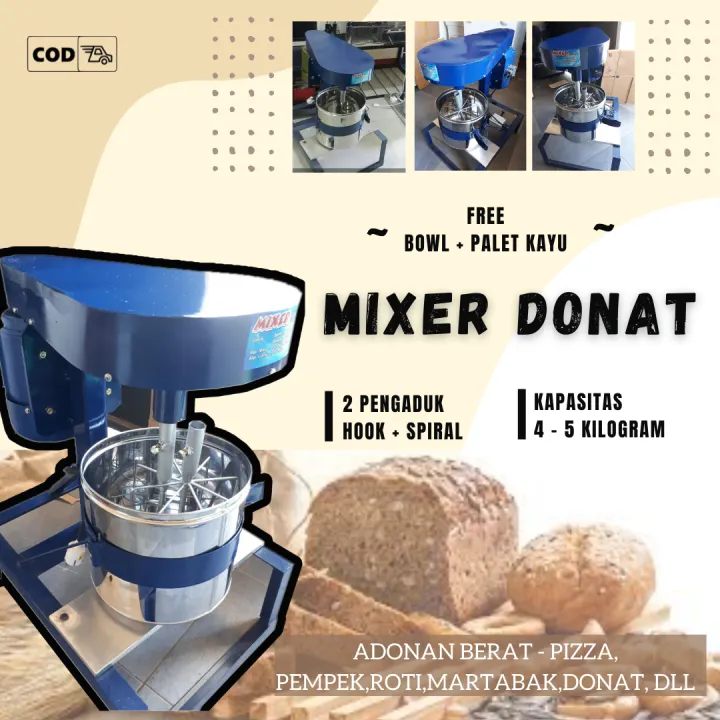 MIXER TEPUNG 5KG / MESIN MIXER ROTI BESAR / MIXER ROTI DAN KUE | Lazada ...