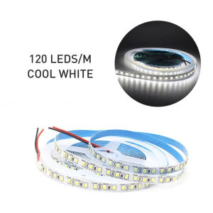 แถบริบบิ้น LED สีขาวอบอุ่น120LED แถบยาว5เมตร/240LED เมตร12V แถบไฟแอลอีดีเอสเอ็มดี2835ไฟตกแต่งบ้านแถบริบบิ้นสีขาวอุ่น